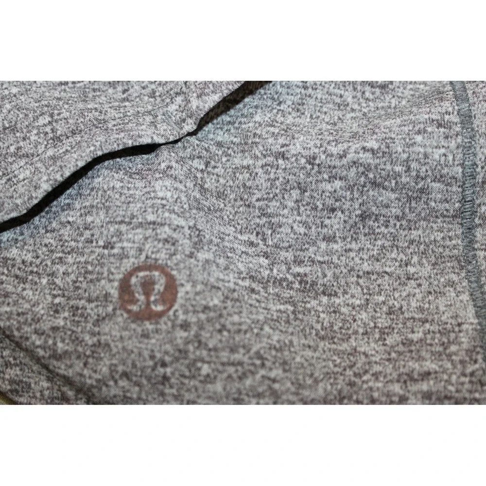 Lululemon Speed Up Running Shorts Women 6 Heathered Grey Black 2.5